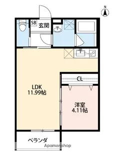 SQUARE(スクウェア)【1階】の間取り