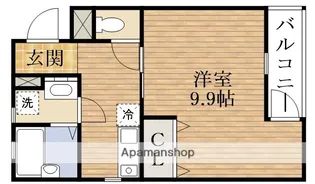 大阪府大阪市東住吉区鷹合1丁目【アパート】の間取り