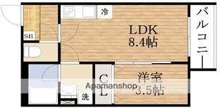 ライフ・アンス【1階】の間取り