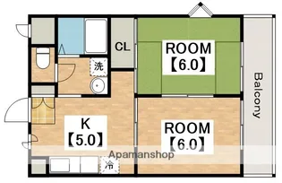 メゾンエコー【6階】の間取り