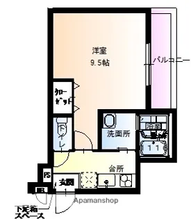 フジパレス住ノ江駅南Ⅲ番館【2階】の間取り