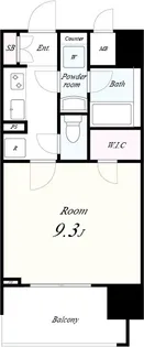 セイワパレス京町堀【0901号室】の間取り