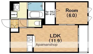 ABELIA(アベリア)【2階】の間取り