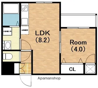 シーカルアアリモト【1階】の間取り