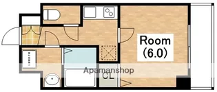 グランパシフィック松虫通【6階】の間取り