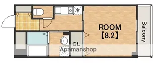 ラシーヌ御崎【3階】の間取り