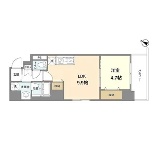 藤の邸 京町堀【0501号室】の間取り