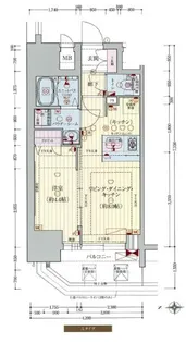 プレサンス北浜オリジン【0401号室】の間取り