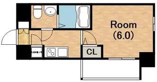 エスリード天王寺町北【8階】の間取り