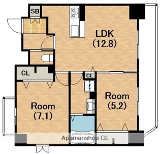 MON MAISONⅠ【2階】の間取り