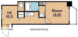 リフレス天王寺国分町【6階】の間取り