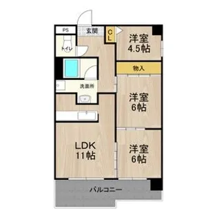 テン・フォーティ【6階】の間取り