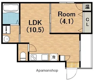 FDS ARTE【303号室】の間取り