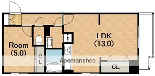 エール阿倍野元町【3階】の間取り