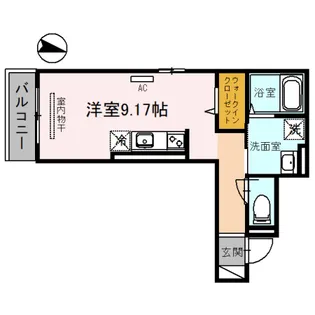 スカイコート鶴橋【3階】の間取り