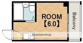 エム・エス・エイ山王【107号室】の間取り