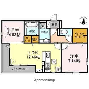 MAISON ESPOIR(千本北)【103号室】の間取り