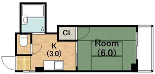 ツインパークヒル【403号室】の間取り