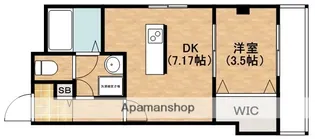 リベラ山坂【105号室】の間取り