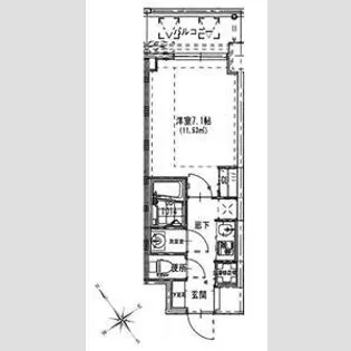 S-RESIDENCE都島【9階】の間取り