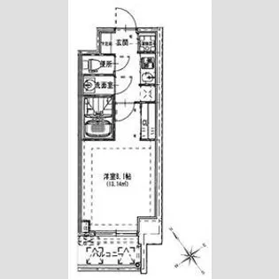 S-RESIDENCE都島【10階】の間取り