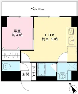 LUVIAS堺【407号室号室】の間取り