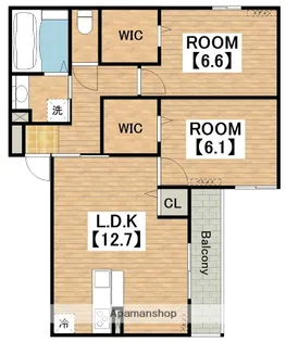 LANA HALE【2階】の間取り