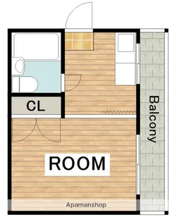 コーポ南住吉【5階】の間取り