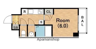 大阪府大阪市東住吉区杭全2丁目【マンション】の間取り