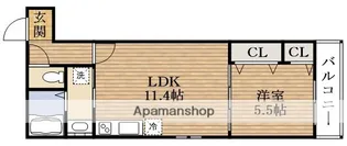 CASA D’ORO清水丘【2階】の間取り