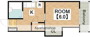 第2門口マンション【502号室】の間取り