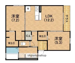 Maison de Espoir万代【1階】の間取り