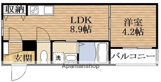 F ASECIA STIB(スティブ)【201号室】の間取り