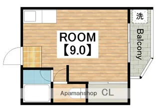 マンション幸樹荘【302号室】の間取り