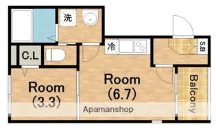 ハーモニーテラス小路東VI【1階】の間取り
