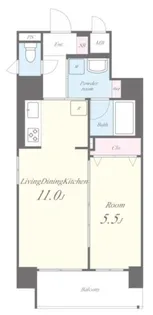 フェリーチェ難波【8階】の間取り