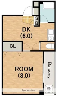 スカイハイツITO【3階】の間取り