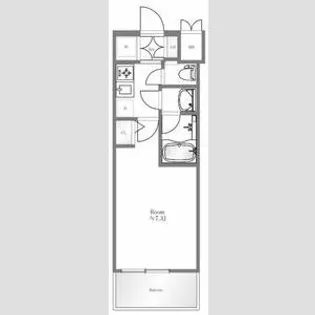 エグゼ難波南Ⅴ【8階】の間取り