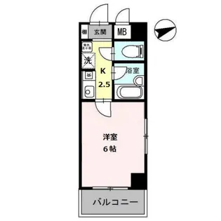 ラ・フェリオ新深江【5階】の間取り