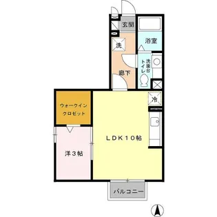 ルミエール【205号室】の間取り