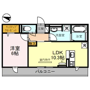 ブールドネージュ【2階】の間取り