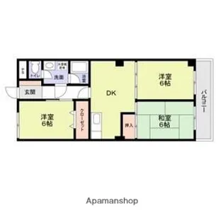 ドリーム中加賀屋【304号室】の間取り