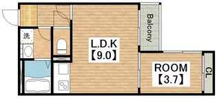 wiz Abeno【1階】の間取り