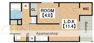 大阪府大阪市住吉区万代2丁目【マンション】の間取り