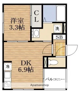 大阪府大阪市生野区新今里7丁目【アパート】の間取り