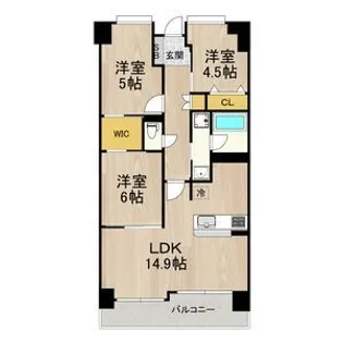 グランソレイユ日本橋【13階】の間取り
