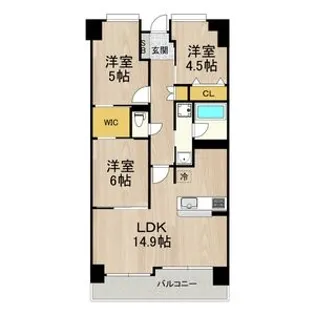 フロンティアタワー難波EAST【8階】の間取り