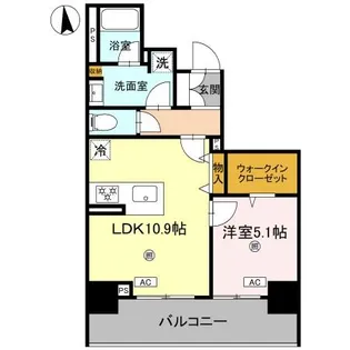 LAZO内久宝寺【3階】の間取り