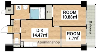 リアライズ今里南【211号室】の間取り