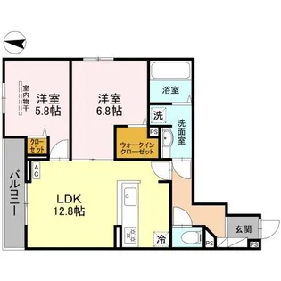 LIBERTY ISLAND【303号室】の間取り